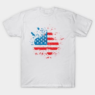 Grunge American flag T-Shirt